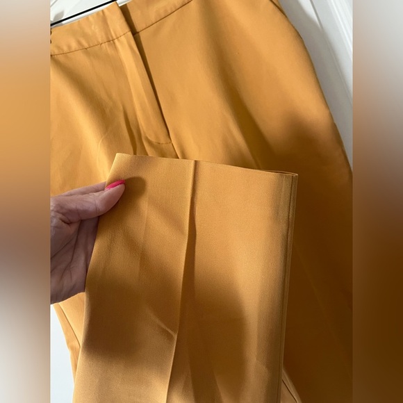 Topshop Golden Yellow Designer Slacks Women’s Size 6 - Picture 5 of 15
